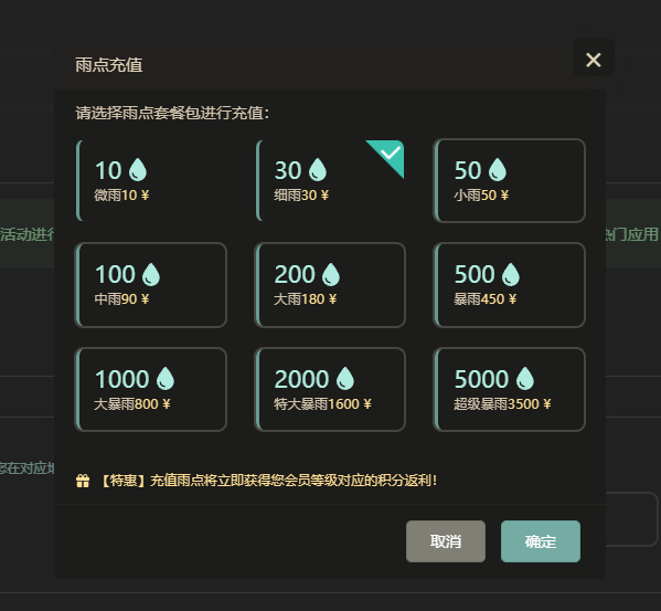 雨云配置示意
